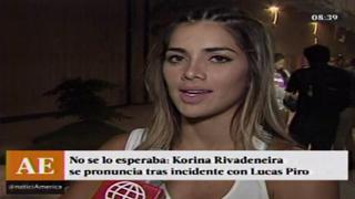Korina Rivadeneira arremete contra Lucas Piro: Es un desubicado