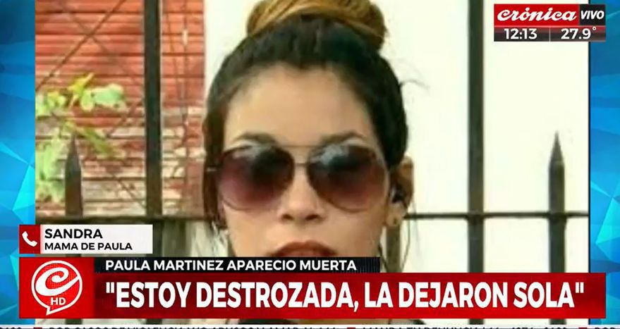 Paula Martínez's mother affirmed that her daughter 