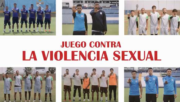 Carlos Lobatón, Jhonnier Montaño, Leao Butrón y Aldo Corzo participaron de la campaña "Yo También Juego En Contra de la Violencia Sexual",  con un video alusivo a la causa. (Foto: captura)