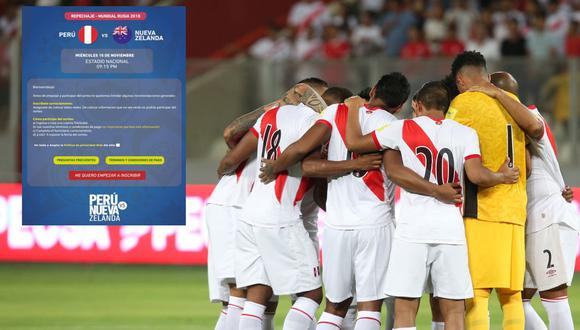 Teleticket informó que la venta de entradas para el Perú vs. Nueva Zelanda se realizará mediante la modalidad de sorteo. Las inscripciones inician mañana desde las 9 a.m. (El Comercio)