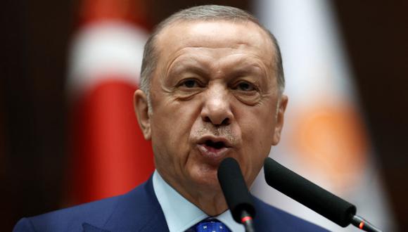 El presidente de Turquía, Recep Tayyip Erdogan, se opone al ingreso de Suecia y Finlandia en la OTAN. (ADEM ALTAN / AFP).