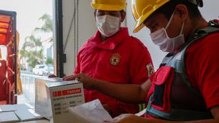 Bomberos, INPE, FAP y otras instituciones recibieron 70 toneladas de equipos de protección para COVID-19