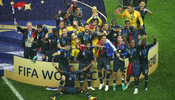 Francia consiguió un categórico triunfo por 4-2 ante Croacia y ganó por segunda vez el título mundial. (Foto: Reuters).