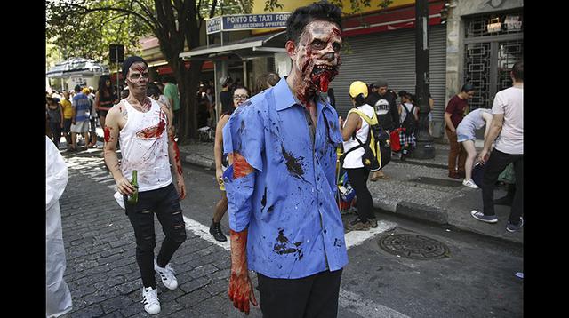 Brasil: Centenares de "zombis" invadieron Sao Paulo [FOTOS] - 7