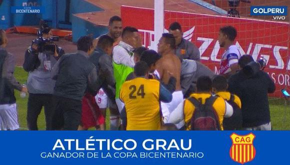 Atlético Grau hizo historia al vencer 4-3 en penales a Sport Huancayo y quedarse con la Copa Bicentenario. (Foto: captura de Gol Perú)