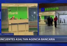 Chorrillos: asaltan agencia del banco Interbank en el centro comercial Real Plaza