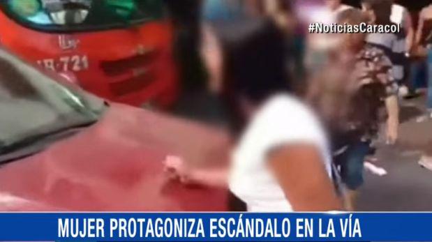 Paralizó el tránsito cuando descubrió a su esposo con otra - 2