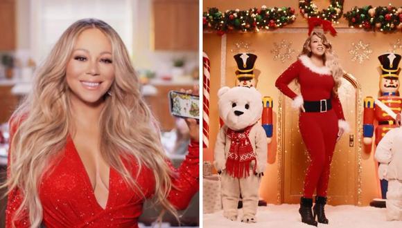 Mariah Carey ha obtenido 60 millones de dólares en regalías durante las últimas tres décadas por su tema navideño. (Foto: @mariahcarey / Captura YouTube)