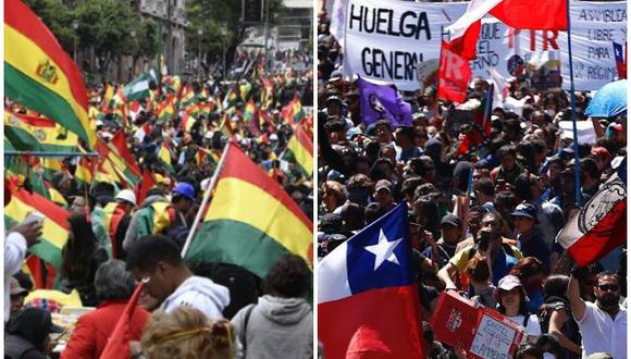 "Dos vecinos, Bolivia y Chile, siguen sumidos en el desorden, con desenlaces todavía inciertos. Hace poco Ecuador atravesó una situación parecida".