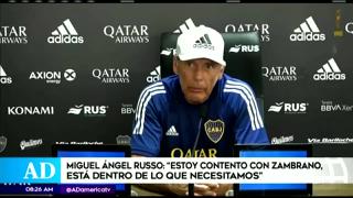 Miguel Ángel Russo sobre Zambrano: “Está dentro de lo que necesitamos”