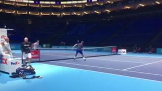 Andy Murray demostró impresionante talento en el fútbol-tenis