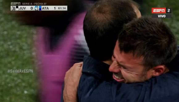 Andrea Barzagli le dijo adiós al fútbol este domingo en el Juventus vs. Atalanta. El campeón del mundo se retiró a los 38 años, entre lágrimas y aplausos que cayeron desde las tribunas del Juventus Stadium (Foto: ESPN)