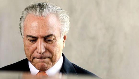Michel Temer, presidente de Brasil, tambi&eacute;n ha sido se&ntilde;alado de haber recibido dinero de Odebrecht para su campa&ntilde;a. (Foto: AFP)