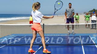 Del Potro promociona con bella Bouchard el ATP de Acapulco