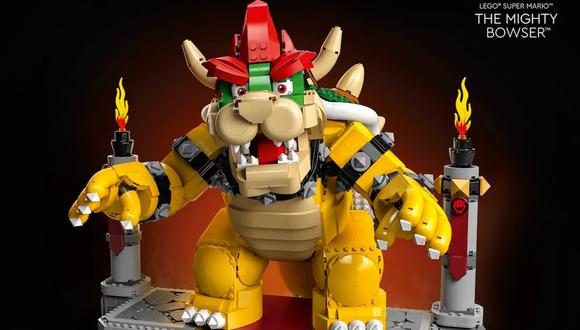 Nintendo ha presentado una figura de The Mighty Bowser con más de 660.000 piezas LEGO.