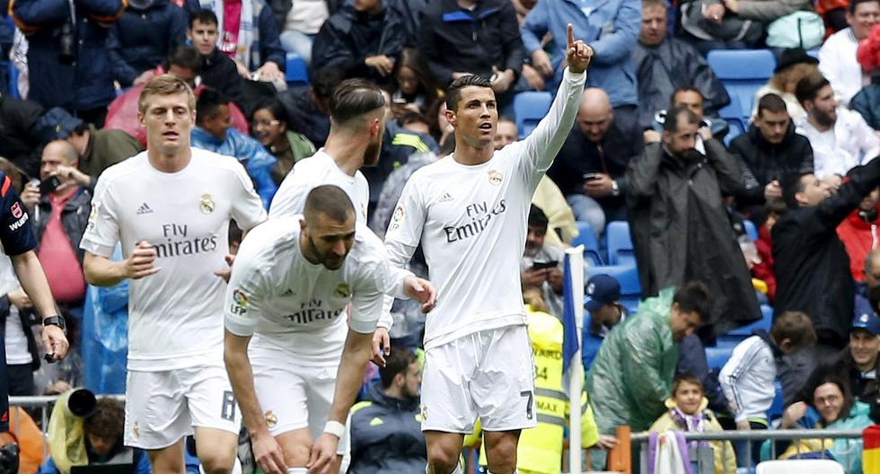 Cristiano Ronaldo pone el primero del Real Madrid vs Valencia. (Foto: EFE)