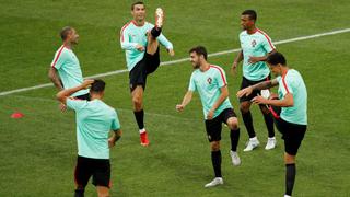 Portugal: Cristiano Ronaldo entrenó "concentrado" y "motivado" para duelo ante Rusia