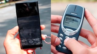 Lanzan al Samsung Galaxy Note 10 y el Nokia 3310 de 300 metros y esto ocurrió