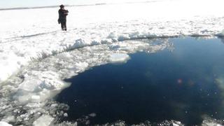 Este es el cráter que dejó la caída del meteorito en Rusia