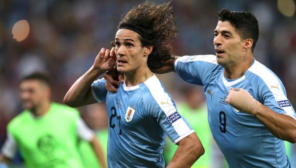 Cavani y Suárez, artilleros de la selección uruguaya. (Foto: Reuters)