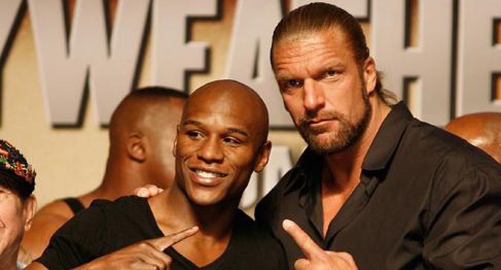 Triple H y Floyd Mayweather son buenos amigos. (Foto: Getty images)