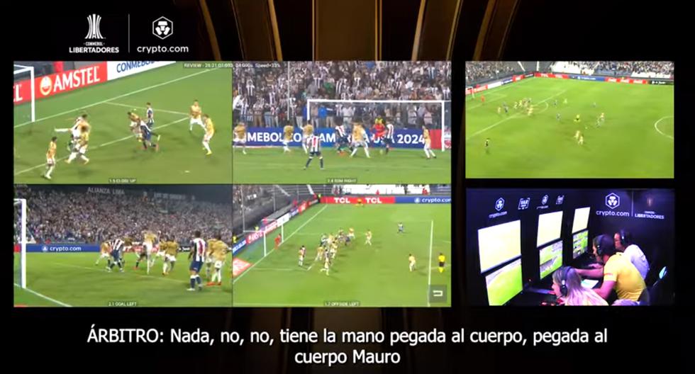 “It comes as a surprise”: audio and video VAR on the penalty not charged to Alianza Lima