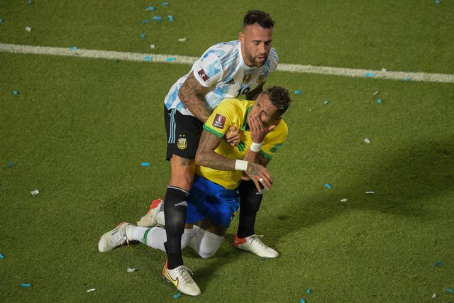 Argentina y Brasil chocaron en San Juan por la jornada 14 de las Eliminatorias Qatar 2022 | Foto: AFP