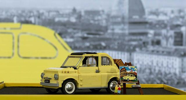 El kit de Lego se inspira en el Fiat 500F, un compacto de los años 60 que se caracterizó por su diseño con gran personalidad. (Fotos: Lego).