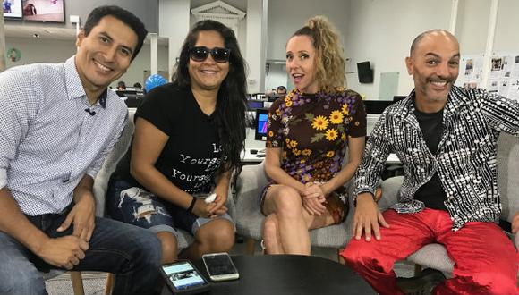 Katia, Saskia, Armando y Lelé en divertida entrevista en vivo