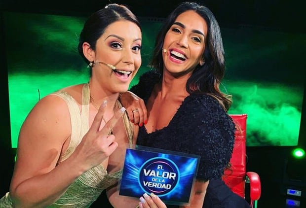 Vania Bludau y Karla Tarazona juntas en El varlo de la verdad. (Foto: Instagram Beto Ortiz)