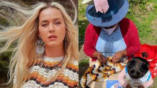 Katy Perry luce vestido tejido por artesana peruana en el video oficial de la canción “Electric” 