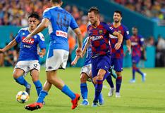 Barcelona venció 2-1 al Napoli en partido amistoso de pretemporada disputado en Miami