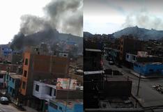 Chorrillos: reportan incendio en vivienda de la zona de San Genaro