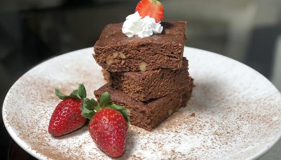 Receta de brownies en dos minutos y en microondas.