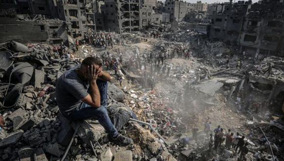 Así quedó el campo de refugiados de Jabalia esta semana tras un ataque aéreo de Israel. (Reuters).
