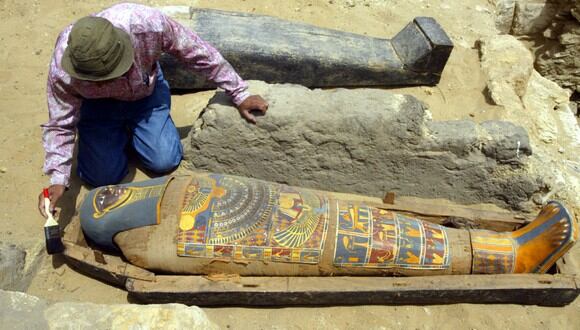 La momia del "niño de oro" quedó guardada en los almacenes del Museo Egipcio de El Cairo por más de 100 años. (Foto: AFP)