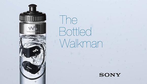 Los nuevos Walkman de Sony vienen en una botella de agua