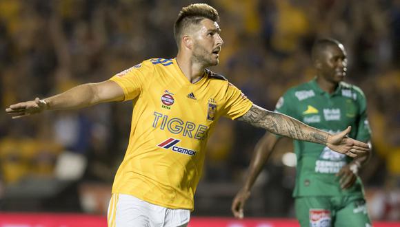 Tigres vs. León: Gignac, segundo máximo anotador en la historia del cuadro felino con este gol. (Foto: AFP)