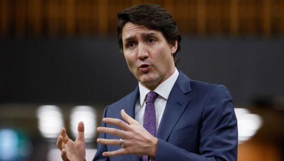 El primer ministro de Canadá, Justin Trudeau, habla durante el período de preguntas en la Cámara de los Comunes en Parliament Hill en Ottawa, Ontario, Canadá.