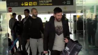 Messi, Neymar y Suárez regresaron a Barcelona tras vacaciones