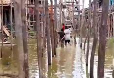 Iquitos: reportan casas afectadas por crecida de lago Moronacocha