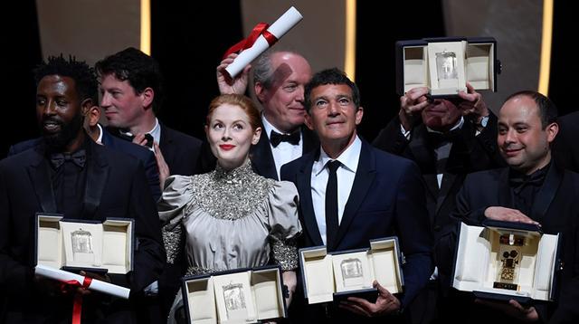 Ganadores de Cannes 2019. (Foto: AFP)