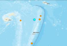 Un terremoto de magnitud 6,9 sacude las aguas al norte de Tonga en el Pacífico Sur