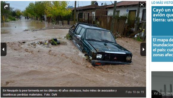 Argentina: Un muerto y 3.000 evacuados tras las inundaciones