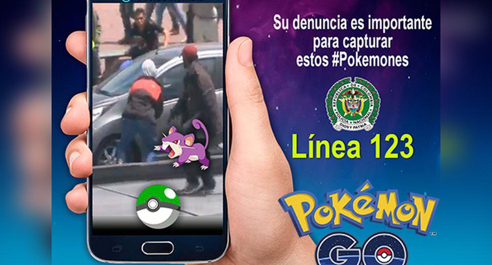 Policía colombiana pide denunciar pokémones al margen de ley. (Foto: Twitter|@PoliciaColombia)