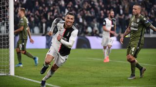 Juventus goleó 4-0 a Cagliari con un hat-trick de Cristiano Ronaldo | VIDEO