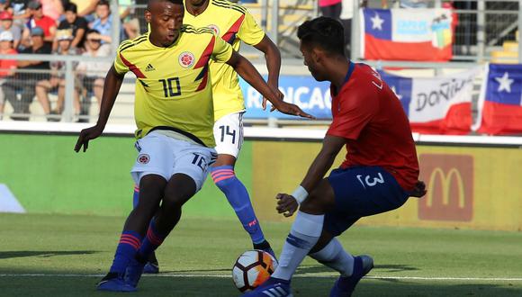 Chile vs. Colombia EN VIVO ONLINE vía Movistar Deportes: empatan 0-0 por el Sudamericano Sub 20. (Foto: EFE)