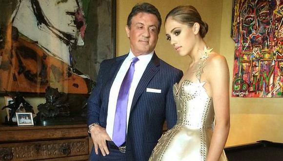 Sylvester Stallone lanza a su hija como modelo
