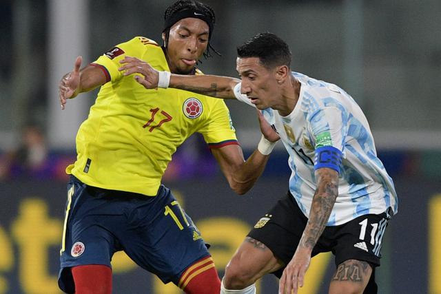 La selección argentina enfrentó a Colombia por la jornada 16 de las Eliminatorias rumbo a Qatar 2022. Foto: AFP