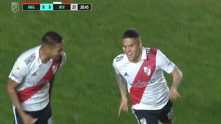 Goles de Quintero, Beltrán y Palavecino para el 3-0 de River Plate sobre Argentinos Juniors